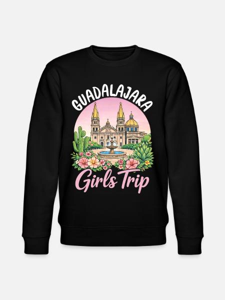 Guadalajara Girls Trip - Stanley/Stella CHANGER Unisex Organic Sweatshirt - black