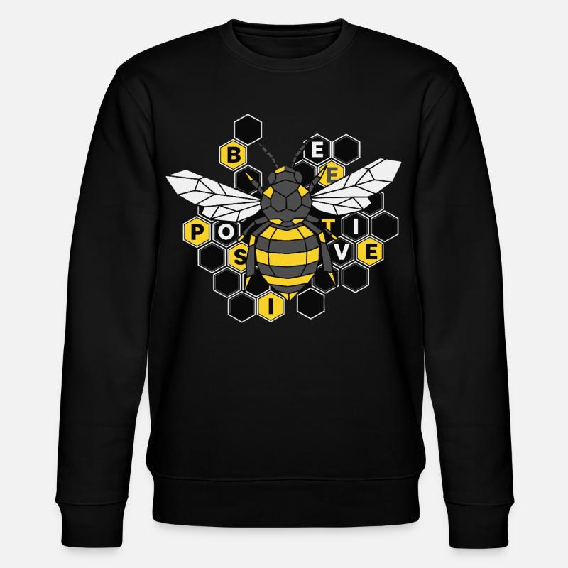 Bee Positive Bee Beekeeper - Stanley/Stella CHANGER Unisex Organic Sweatshirt - black