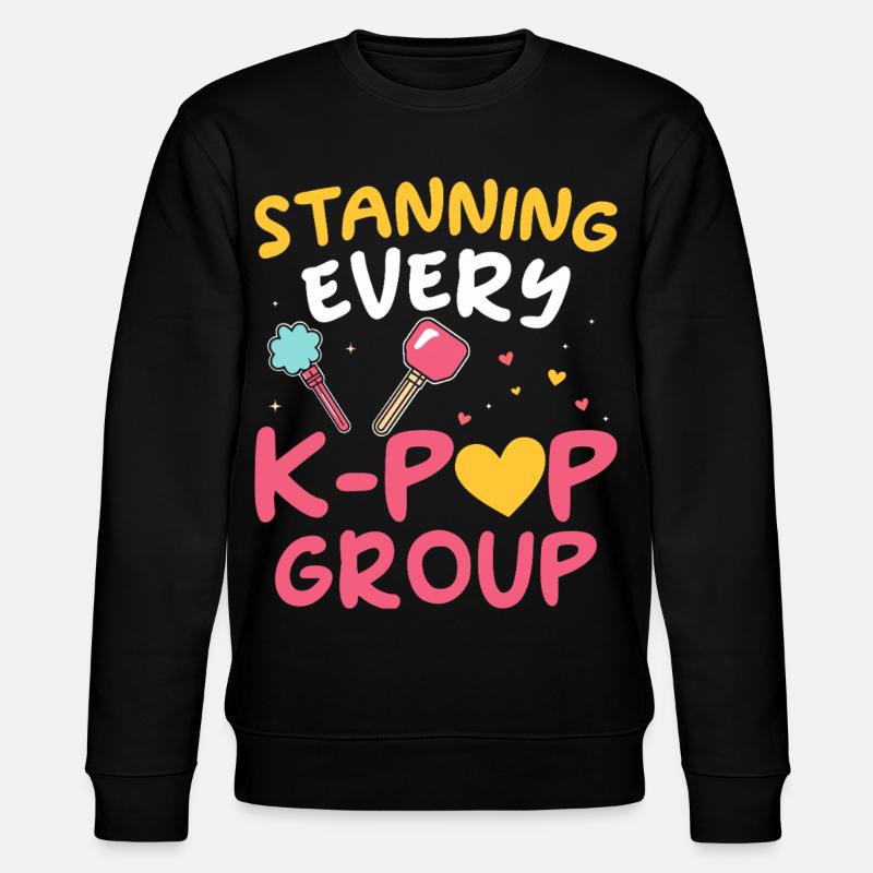 Stanning Jede K-pop-gruppe - Stanley/Stella Unisex Bio-Sweatshirt CHANGER - Schwarz