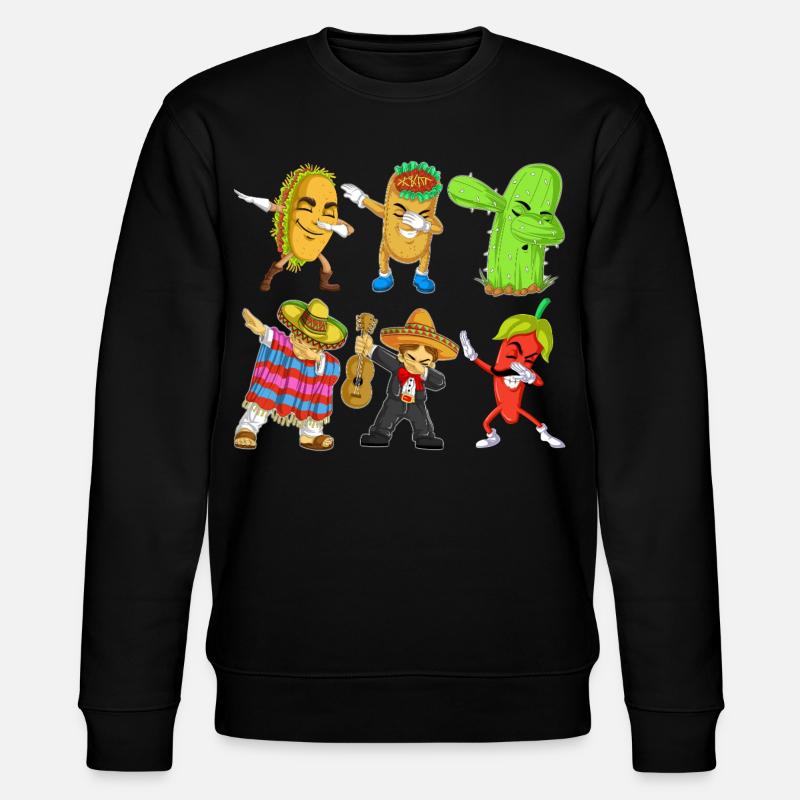 Cinco de Mayo Dab Shirt - Stanley/Stella CHANGER Unisex Organic Sweatshirt - black