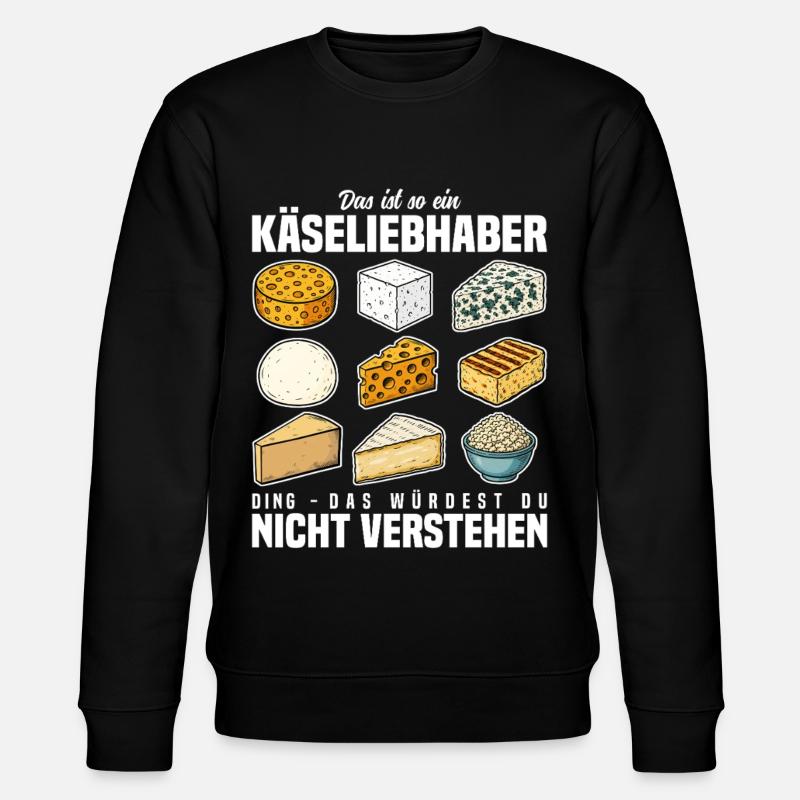Käseliebhaber - Stanley/Stella Unisex Bio-Sweatshirt CHANGER - Schwarz