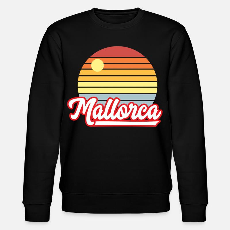 Mallorca, Urlaub - Stanley/Stella Unisex Bio-Sweatshirt CHANGER  - Schwarz