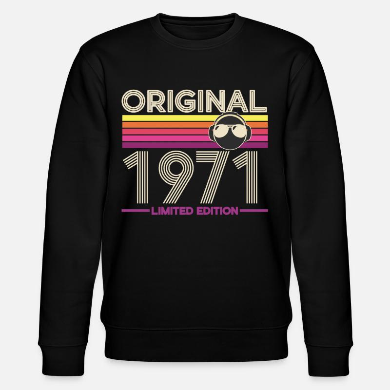 Original 1971 Retro Limited Edition - Sweat bio CHANGER Stanley/Stella Unisexe - noir