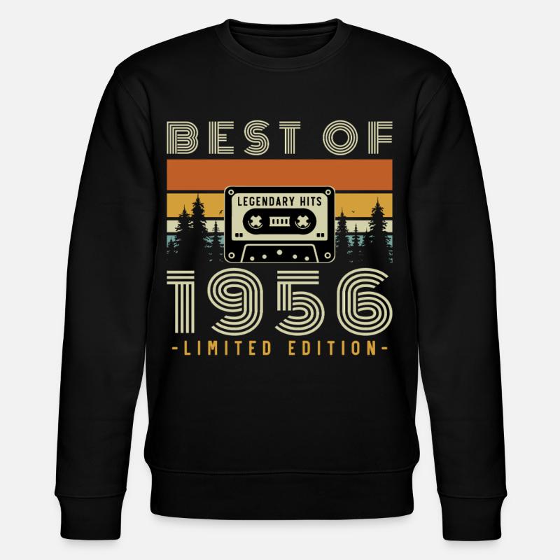 1956 Vintage Retro Geburtstagsgeschenk - Stanley/Stella Unisex Bio-Sweatshirt CHANGER  - Schwarz