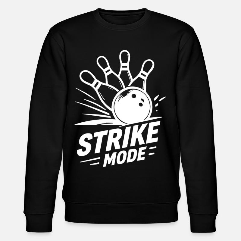 Bowling Strike Mode Kegeln Champion - Stanley/Stella Unisex Bio-Sweatshirt CHANGER - Schwarz