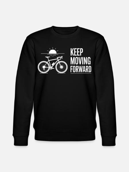 Cycling Forward Sunrise - Stanley/Stella CHANGER Unisex Organic Sweatshirt - black
