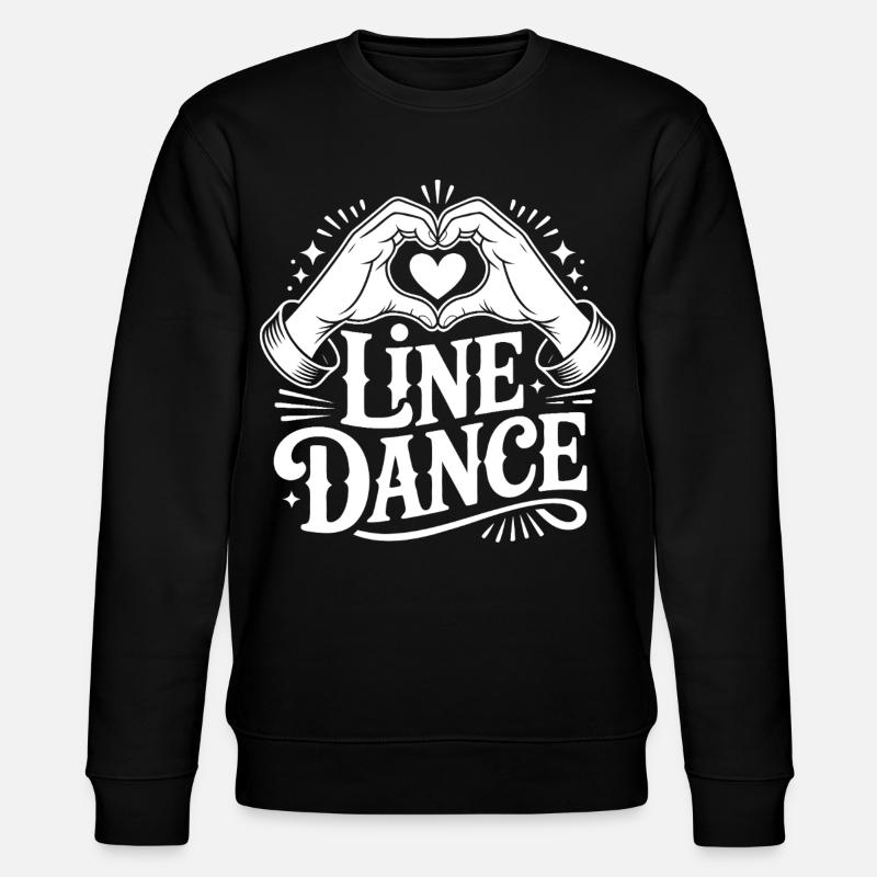 Line Dance Liebe - Stanley/Stella Unisex Bio-Sweatshirt CHANGER  - Schwarz