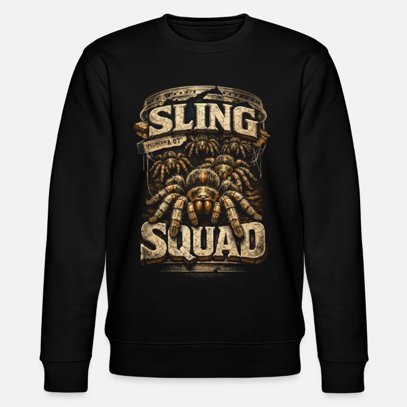 Tarantula Sling Squad - Stanley/Stella økologisk unisex-sweatshirt CHANGER  - sort