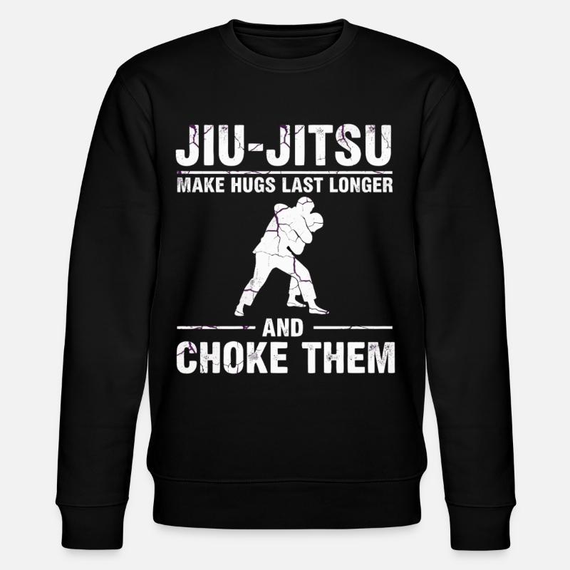 Jiu Jitsu Choke Them - Stanley/Stella CHANGER Unisex Organic Sweatshirt - black