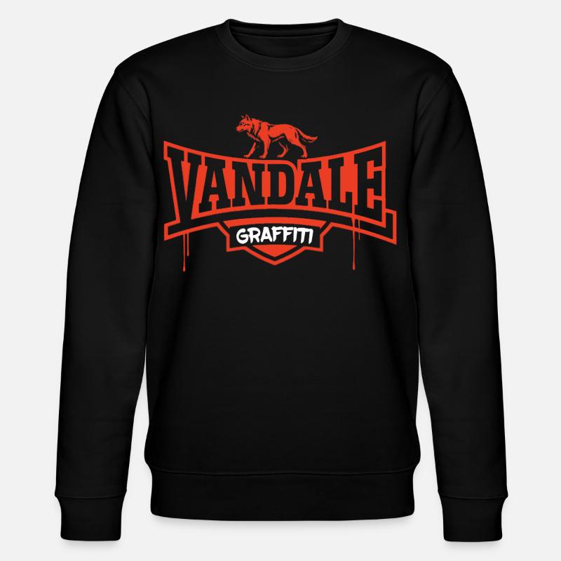 Vandale graffiti - Sweat bio CHANGER Stanley/Stella Unisexe - noir