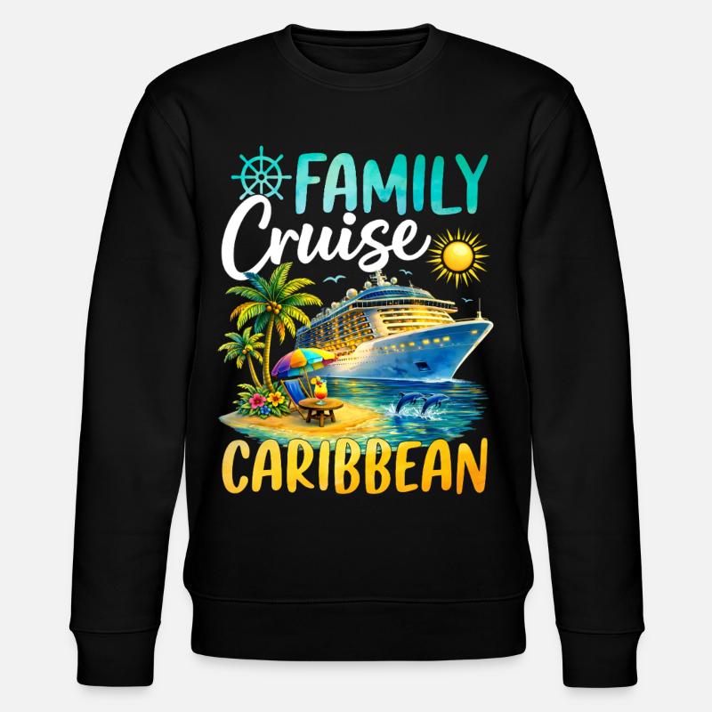 Croisière familiale dans les Caraïbes - Sweat bio CHANGER Stanley/Stella Unisexe - noir