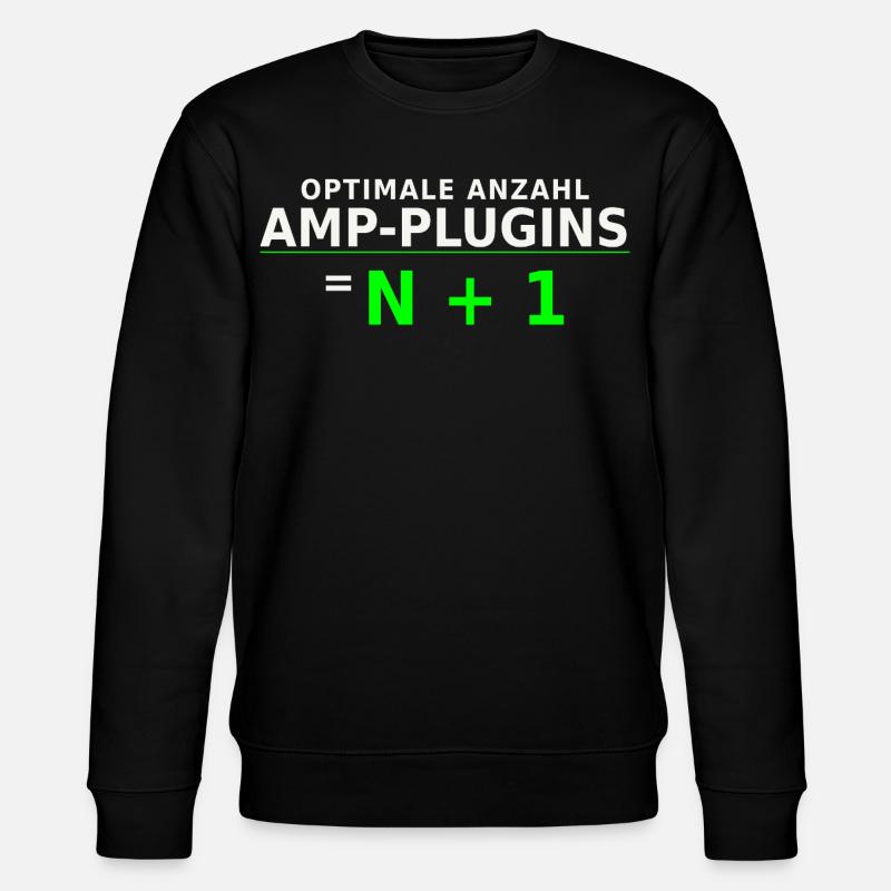 Optimale Anzahl Amp-Plugins = N + 1 - Stanley/Stella Unisex Bio-Sweatshirt CHANGER  - Schwarz