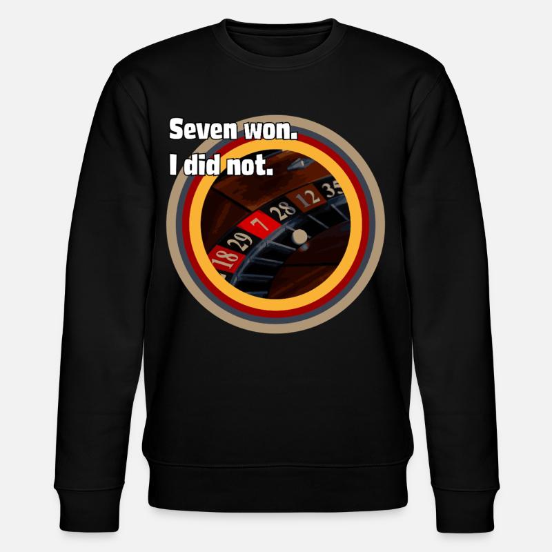 Roulette Fate: Seven Won, ich nicht - Stanley/Stella Unisex Bio-Sweatshirt CHANGER  - Schwarz