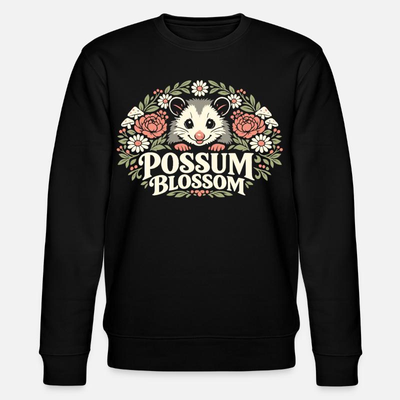 Fleur d’opossum - Sweat bio CHANGER Stanley/Stella Unisexe - noir