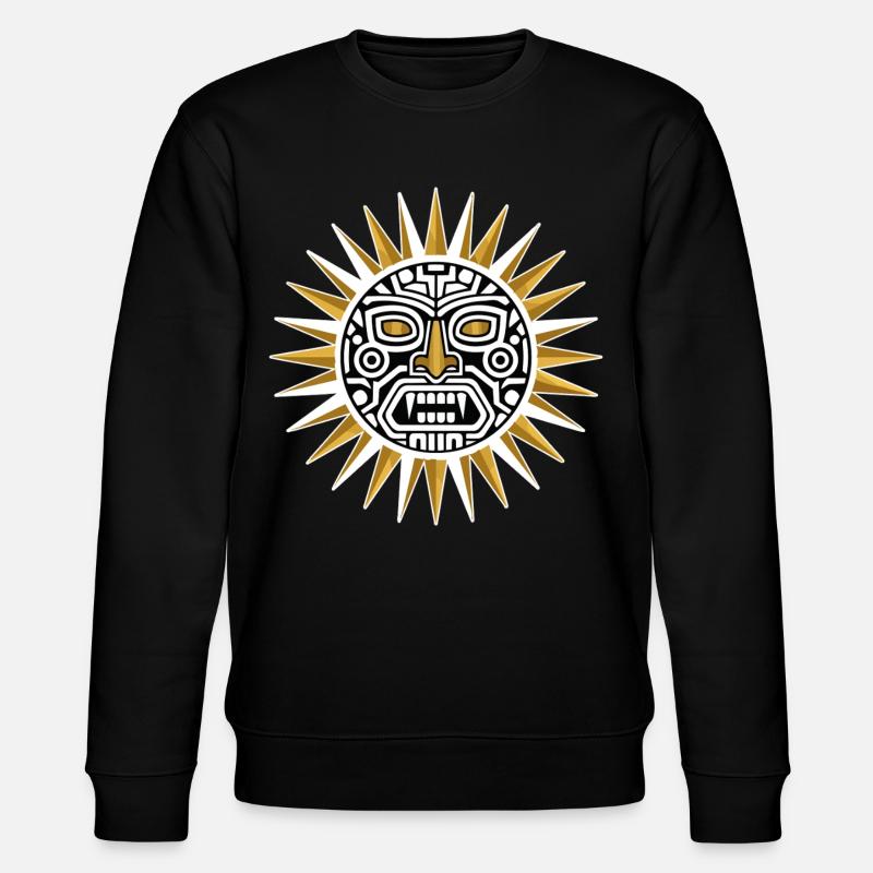 Soleil tribale noir doré - Sweat bio CHANGER Stanley/Stella Unisexe - noir