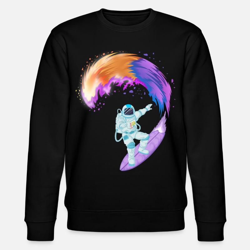 Chemise spatiale de surf d’astronaute - Sweat bio CHANGER Stanley/Stella Unisexe - noir