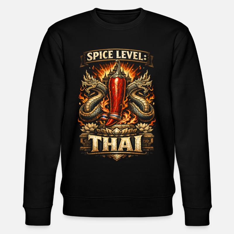 Thailand Thai Pride Spice Level Thai - Stanley/Stella Unisex Bio-Sweatshirt CHANGER  - Schwarz