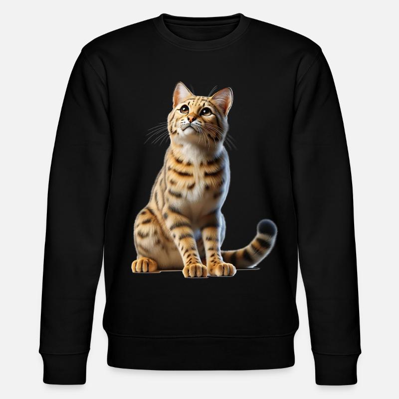 Savannah Katze Savannah Chat - Sweat bio CHANGER Stanley/Stella Unisexe - noir