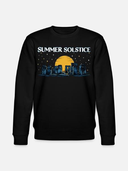 Litha Pagan Summer Solstice Midsummer Midsommar - Stanley/Stella CHANGER Unisex Organic Sweatshirt - black