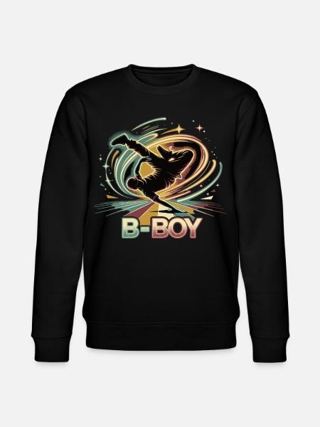 B-Boy Breakdance Hip Hop Dance Streetstyle - Stanley/Stella CHANGER Unisex Organic Sweatshirt - black