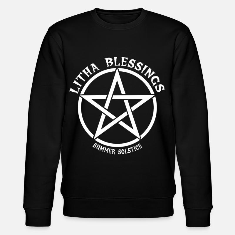 Litha Pagan Solstice d’été Midsommar - Sweat bio CHANGER Stanley/Stella Unisexe - noir