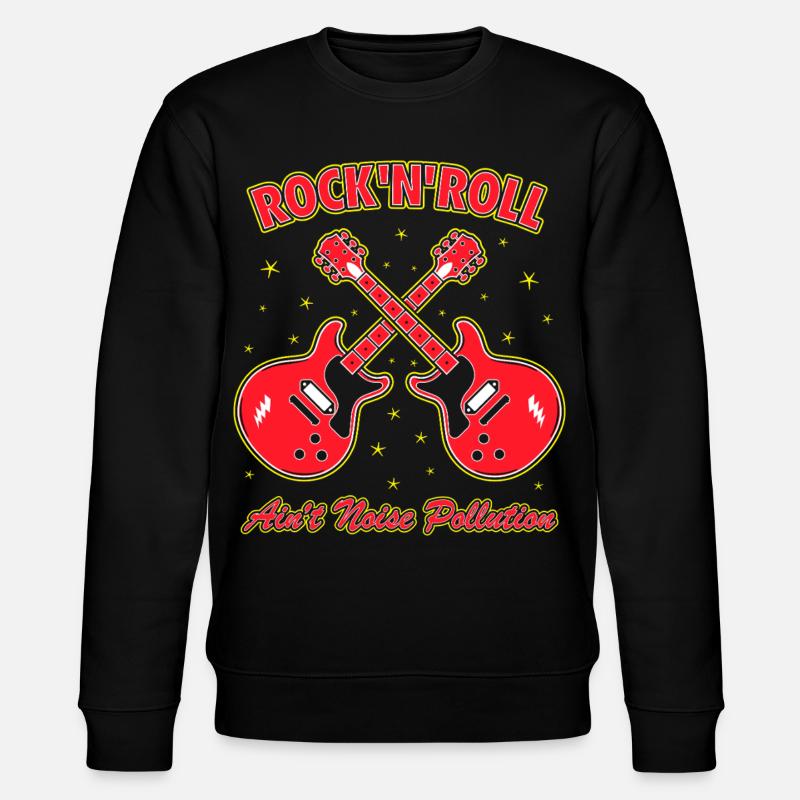 Rock 'n' Roll ist keine Lärmbelastung - Stanley/Stella Unisex Bio-Sweatshirt CHANGER  - Schwarz