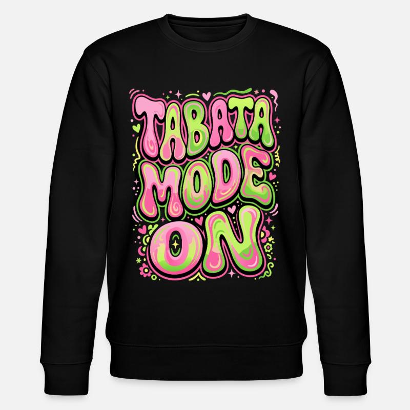 Tabata Mode On - Stanley/Stella CHANGER Unisex Organic Sweatshirt - black