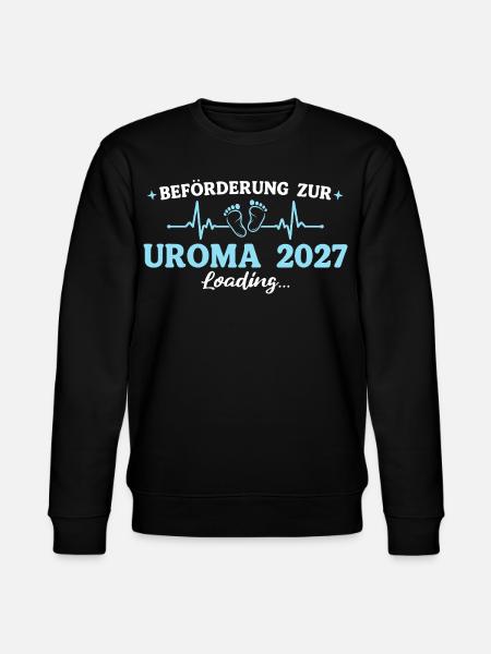 Uroma 2027 Beförderung zur Urgroßmutter - Stanley/Stella Unisex Bio-Sweatshirt CHANGER - Schwarz