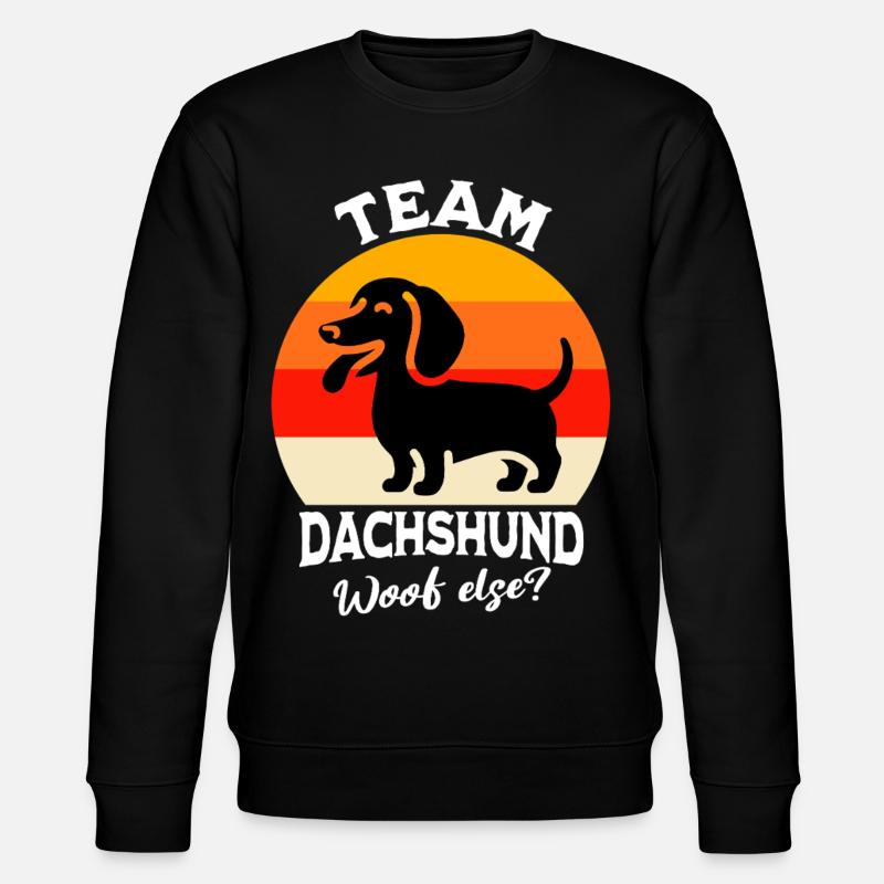 Team Dackel - Stanley/Stella Unisex Bio-Sweatshirt CHANGER  - Schwarz