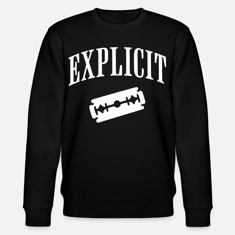 Explizites Rasierklingenmotiv - Stanley/Stella Unisex Bio-Sweatshirt CHANGER  - Schwarz