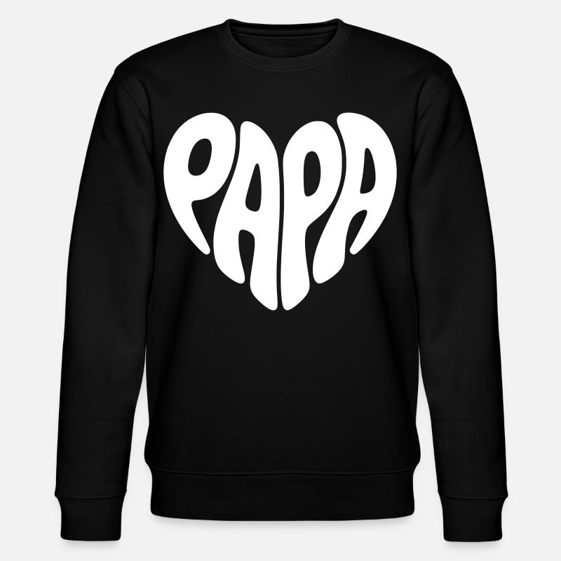 Papa - Stanley/Stella Unisex Bio-Sweatshirt CHANGER  - Schwarz