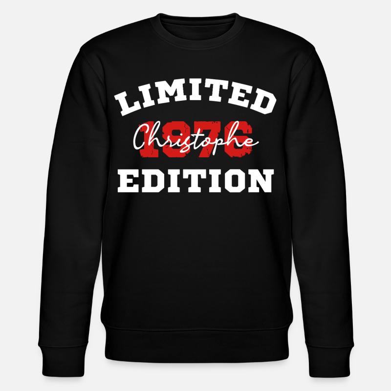Edition Limitee 1076 Christophe - Sweat bio CHANGER Stanley/Stella Unisexe - noir
