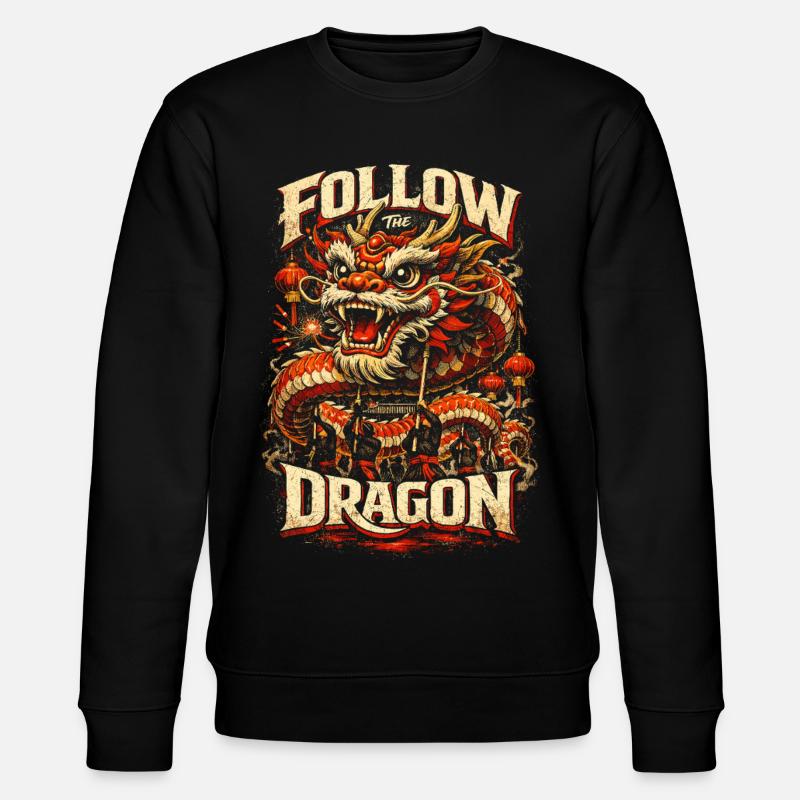 Dragon Dance Drachentanz - Stanley/Stella Unisex Bio-Sweatshirt CHANGER - Schwarz