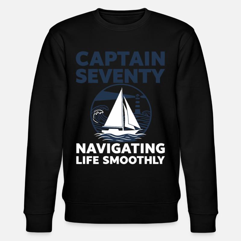 Capitaine 70 ans de navigation - Sweat bio CHANGER Stanley/Stella Unisexe - noir