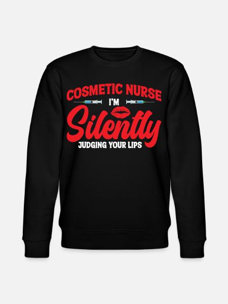 Ästhetische Krankenschwester Lippenchirurgie-Injektor-Botox - Stanley/Stella Unisex Bio-Sweatshirt CHANGER  - Schwarz