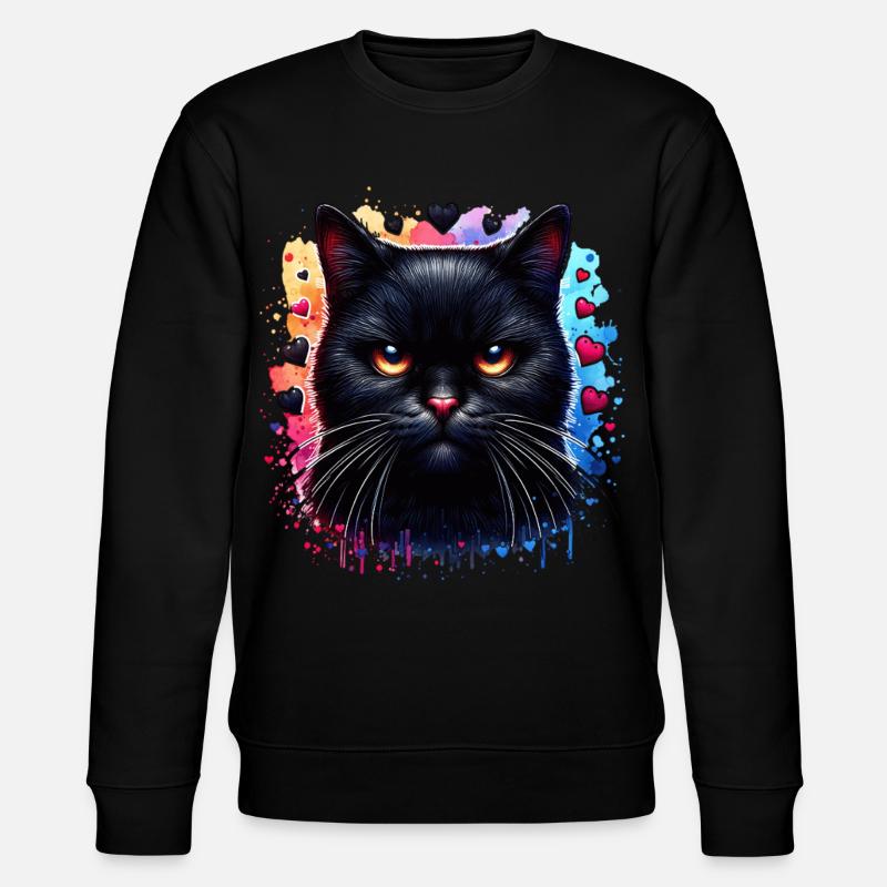 Chat noir - Sweat bio CHANGER Stanley/Stella Unisexe - noir
