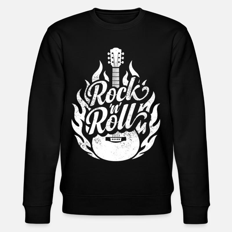 Rock 'n' Roll - Stanley/Stella Unisex Bio-Sweatshirt CHANGER  - Schwarz