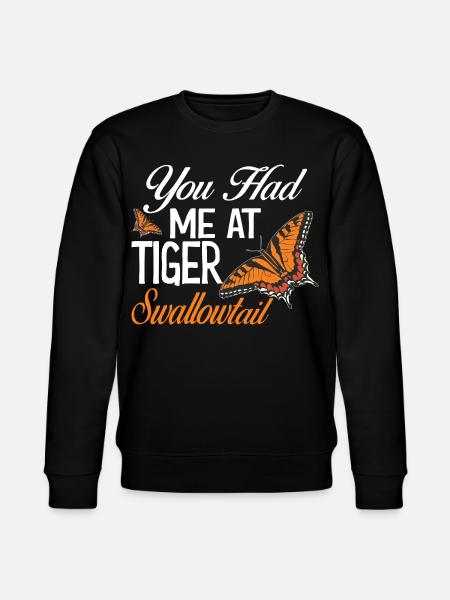 Entomology Insect Butterflies Eastern Tiger - Stanley/Stella CHANGER Unisex Organic Sweatshirt - black