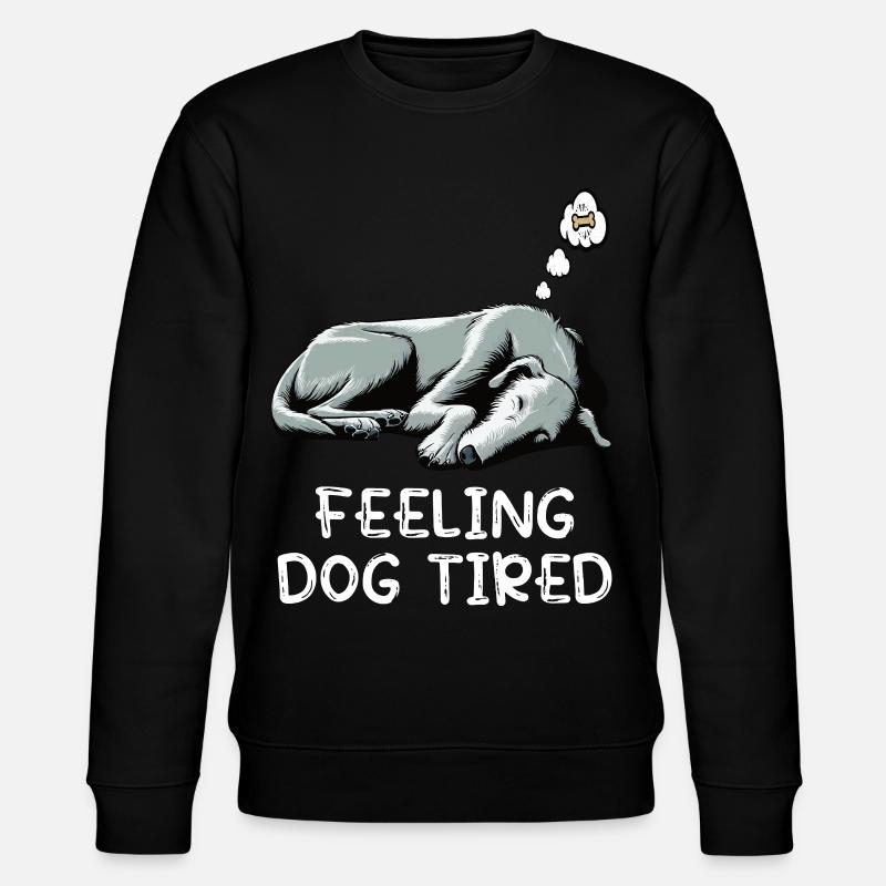 Chien fatigué Lévrier irlandais Lévrier - Sweat bio CHANGER Stanley/Stella Unisexe - noir
