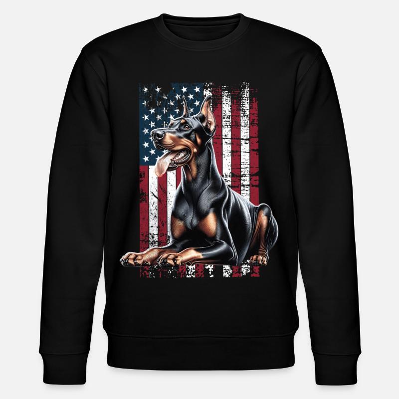 Doberman US Dobermann - Stanley/Stella CHANGER Unisex Organic Sweatshirt - black