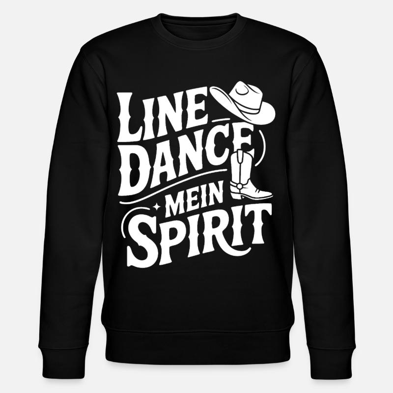 Line Dance Mein Spirit - Stanley/Stella Unisex Bio-Sweatshirt CHANGER - Schwarz