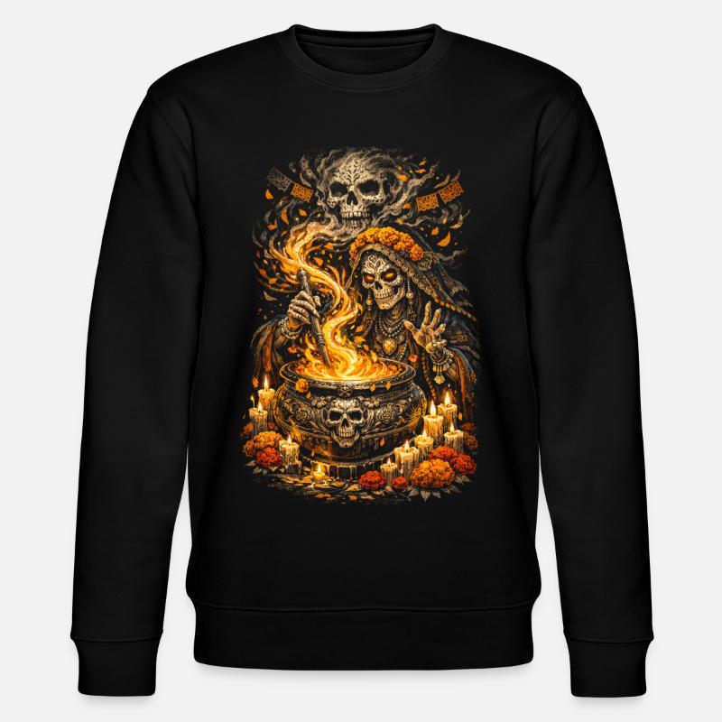 Dia de los Muertos Witch - Sweat bio CHANGER Stanley/Stella Unisexe - noir