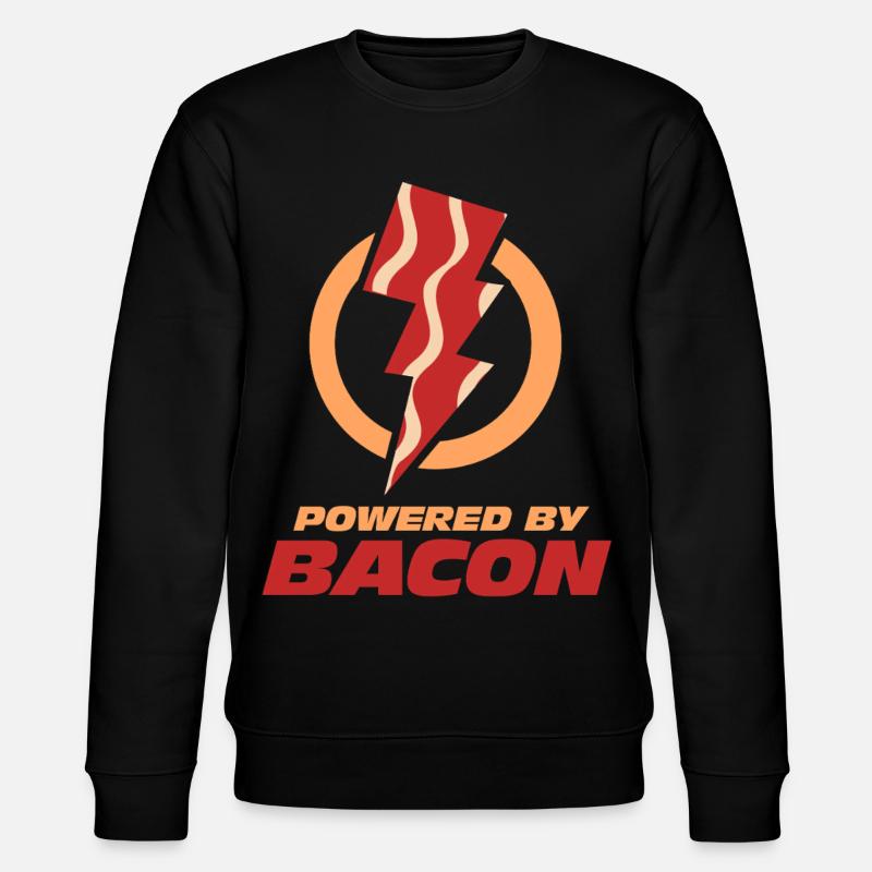 Propulsé par Bacon Lightning - Sweat bio CHANGER Stanley/Stella Unisexe - noir