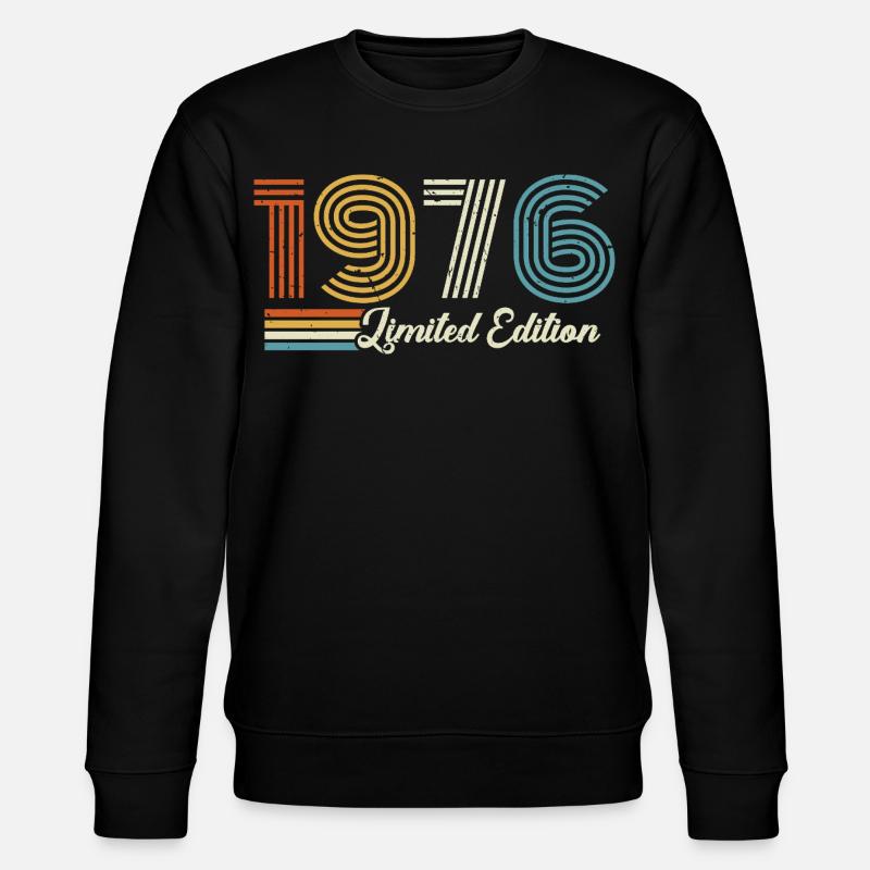 50e anniversaire 1976 Né en 1976 - Sweat bio CHANGER Stanley/Stella Unisexe - noir
