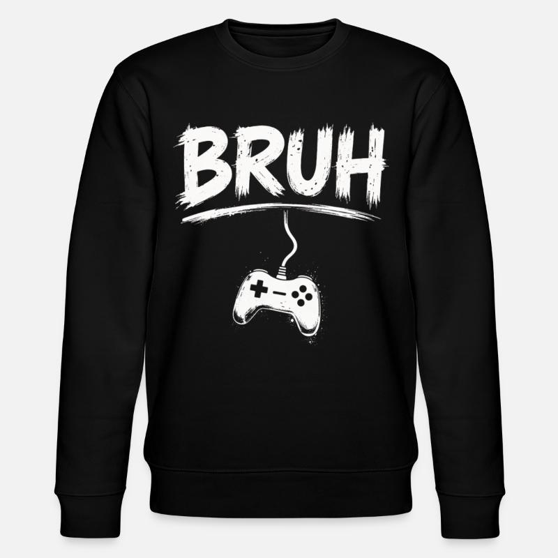 BRUH Gaming Controller Splash - Stanley/Stella CHANGER Unisex Organic Sweatshirt - black