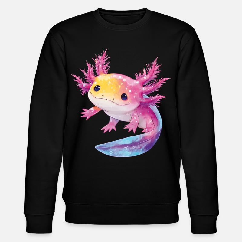 Axolotl - Stanley/Stella Unisex Bio-Sweatshirt CHANGER  - Schwarz