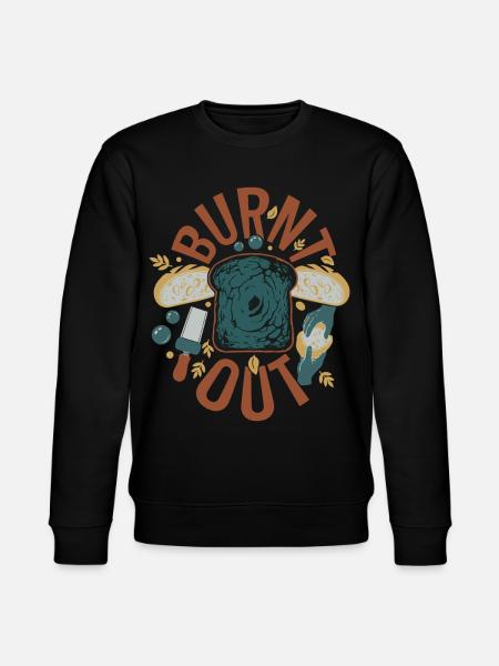 Sauerteigbrot-Backer ausgebrannter Sauerteig - Stanley/Stella Unisex Bio-Sweatshirt CHANGER - Schwarz