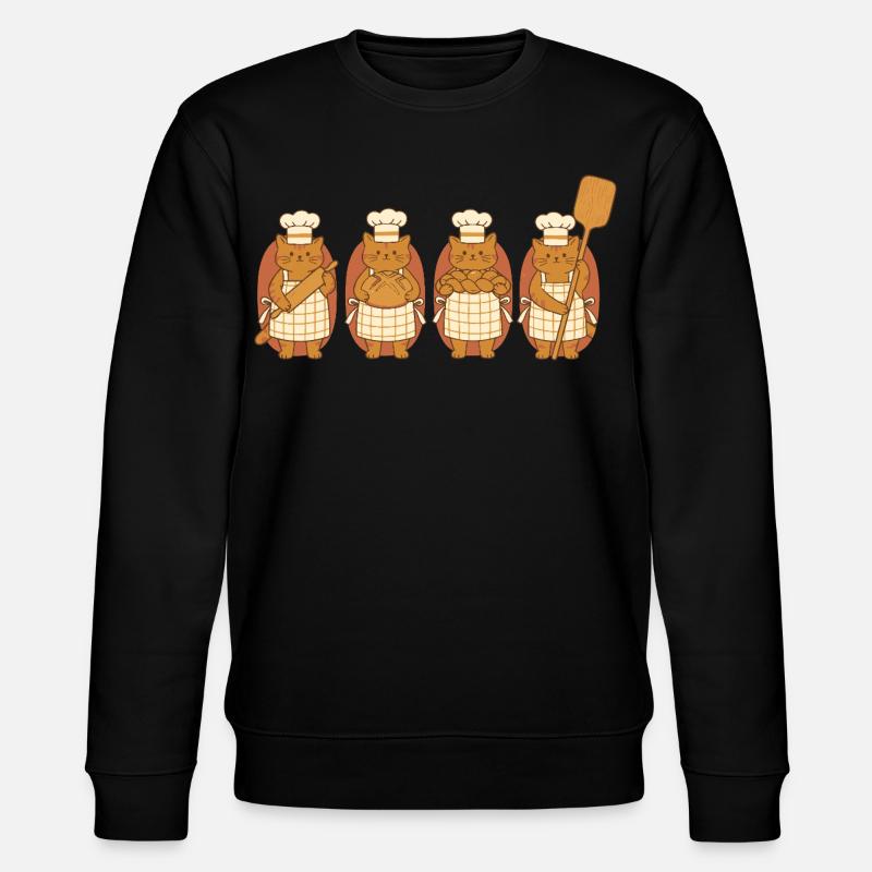 Sourdough Bread Baking Baker Bread Making - Stanley/Stella CHANGER Unisex Organic Sweatshirt - black