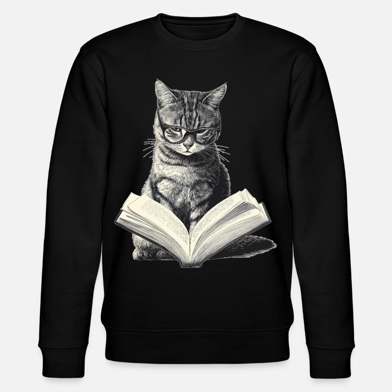 Livre de lecture pour chat - Sweat bio CHANGER Stanley/Stella Unisexe - noir