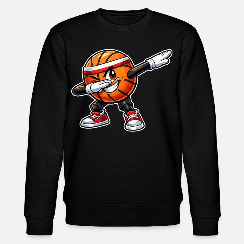 Dabbing Basketball - Stanley/Stella Unisex Bio-Sweatshirt CHANGER  - Schwarz